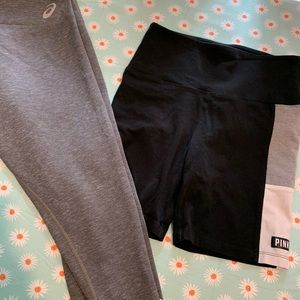Capri leggings and bike shorts